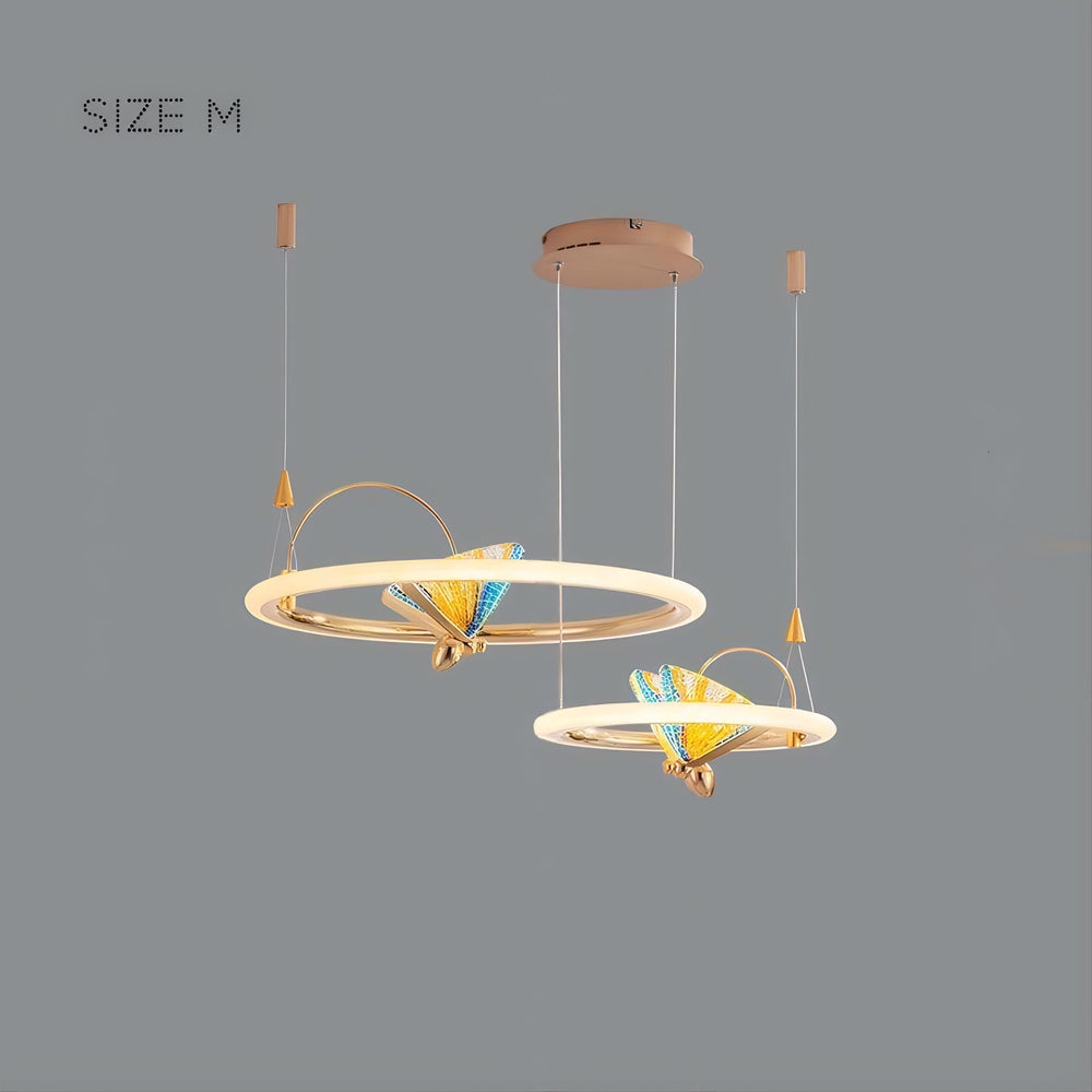 AMELIS RING Ring Chandelier by Lampadom - close-up