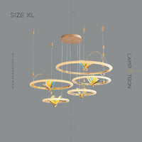 AMELIS RING Ring Chandelier by Lampadom - side view