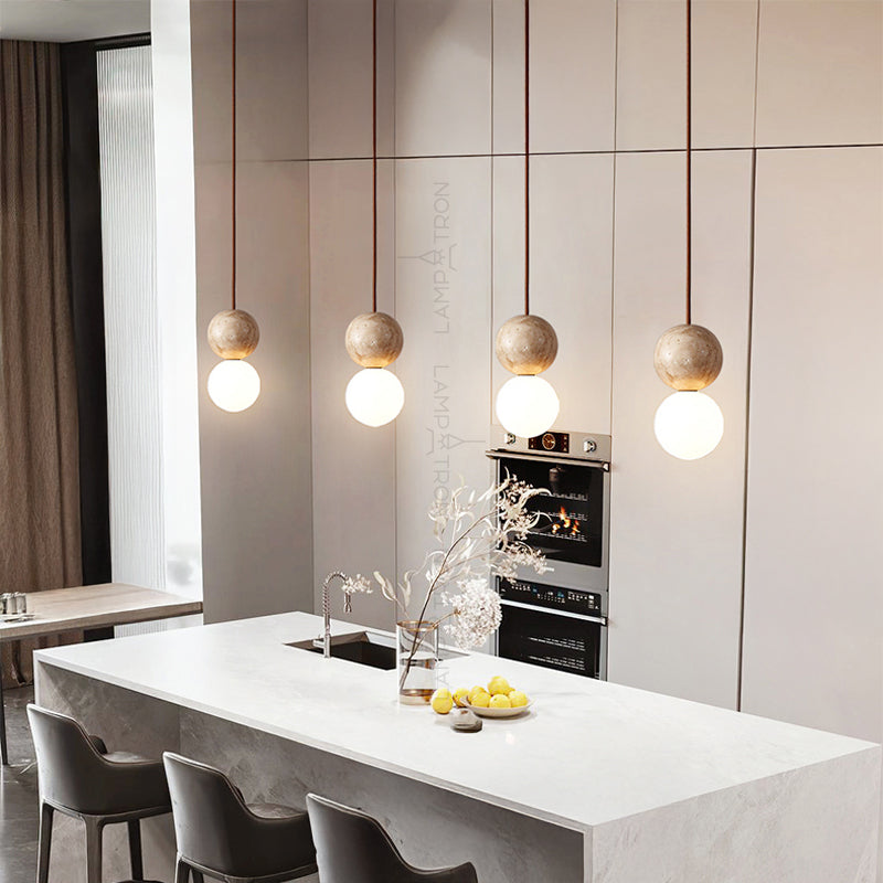 LILLA STONE Pendant by Lampadom - top view