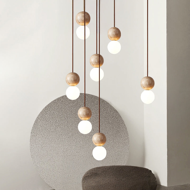 LILLA STONE Pendant by Lampadom - side view
