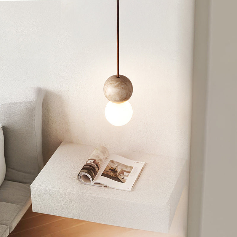 LILLA STONE Pendant by Lampadom - side view