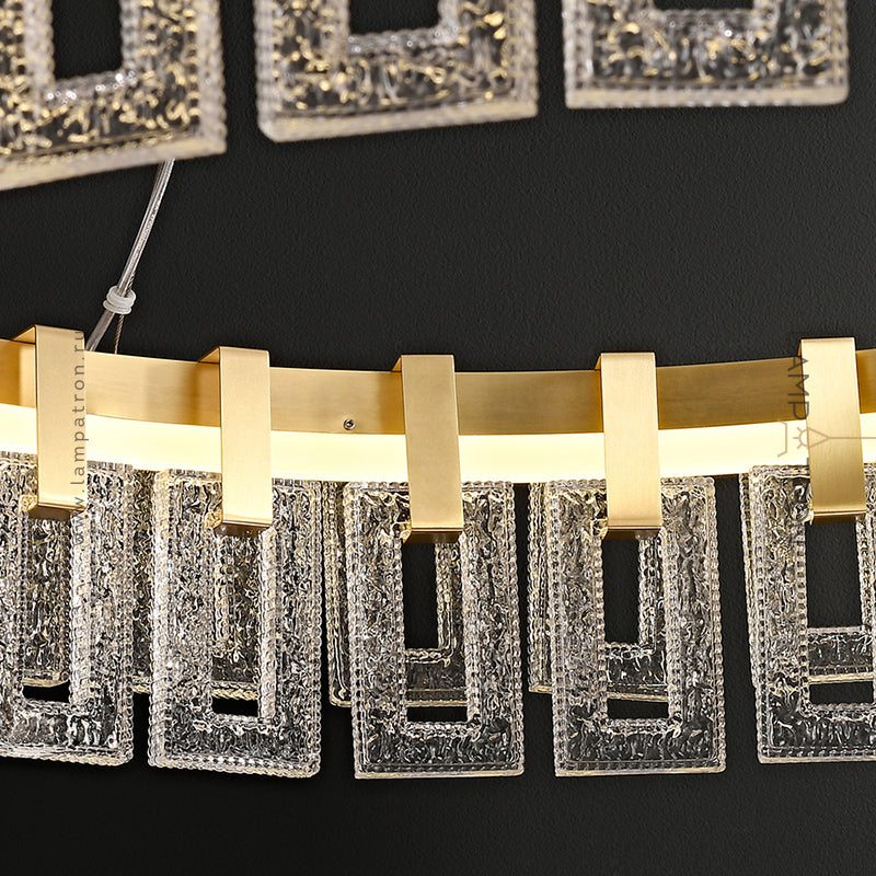 LINCOLN R Ring Chandelier by Lampadom - top view