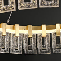 LINCOLN R Ring Chandelier by Lampadom - top view