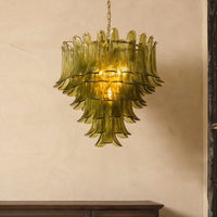 LOBBY GREEN Chandelier Chandelier in Glass by Lampadom - view 10