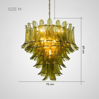 LOBBY GREEN Chandelier Chandelier in Glass by Lampadom - view 10