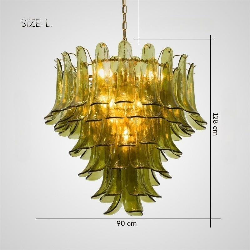 LOBBY GREEN Chandelier Chandelier in Glass by Lampadom - view 10