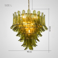 LOBBY GREEN Chandelier Chandelier in Glass by Lampadom - view 10