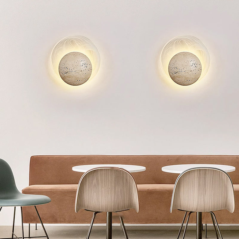 LONA STONE Wall Light by Lampadom - close-up