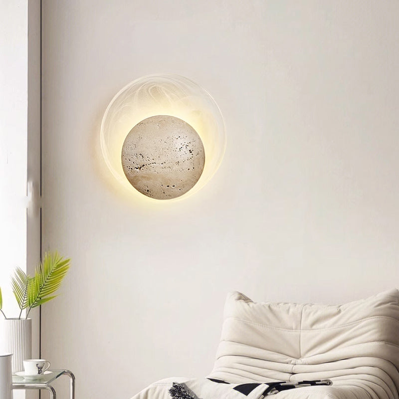 LONA STONE Wall Light by Lampadom - close-up