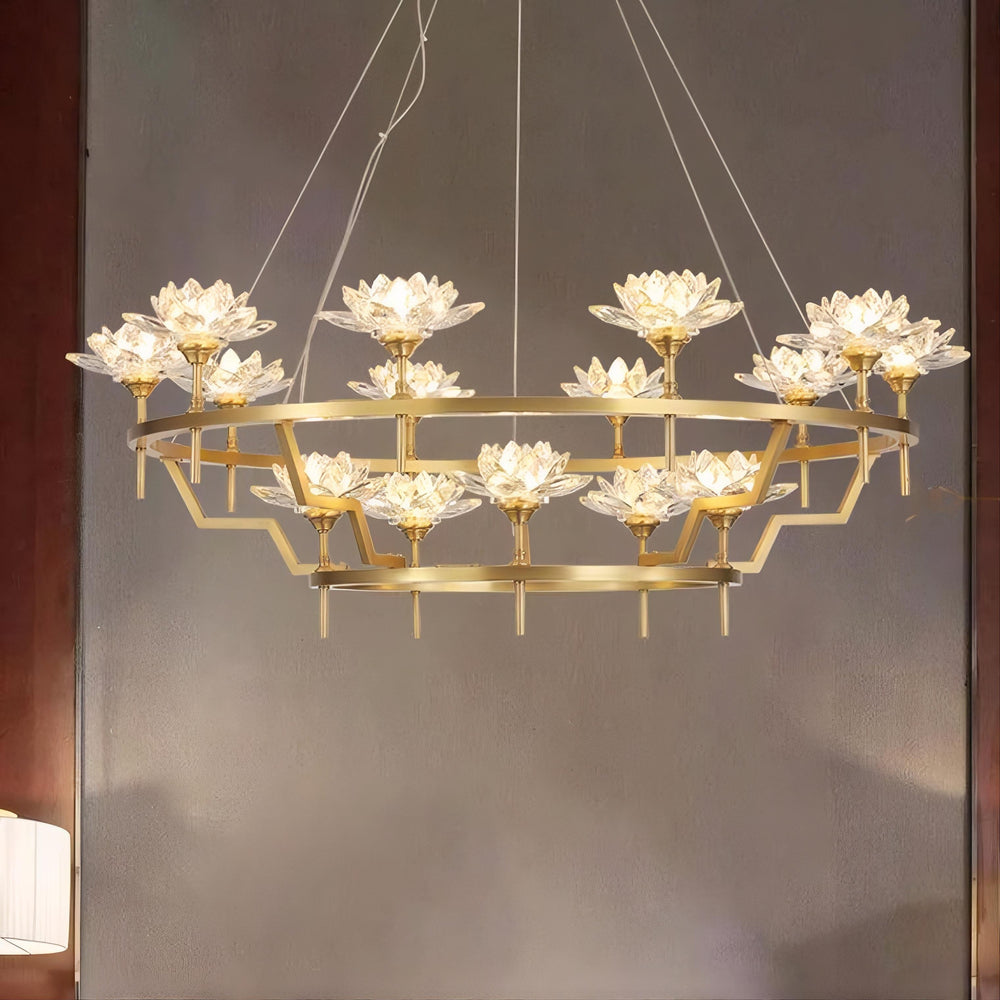 LOTOS Ring Chandelier by Lampadom - ambient shot