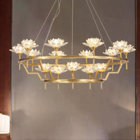 LOTOS Ring Chandelier by Lampadom - ambient shot
