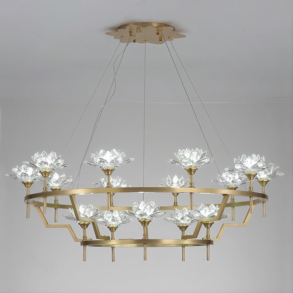 LOTOS Ring Chandelier by Lampadom - scale reference