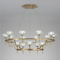 LOTOS Ring Chandelier by Lampadom - scale reference