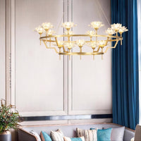 LOTOS Ring Chandelier by Lampadom - angle view