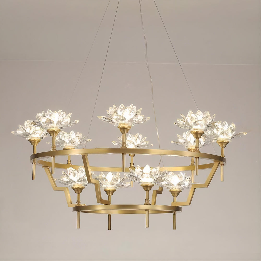 LOTOS Ring Chandelier by Lampadom - detail view