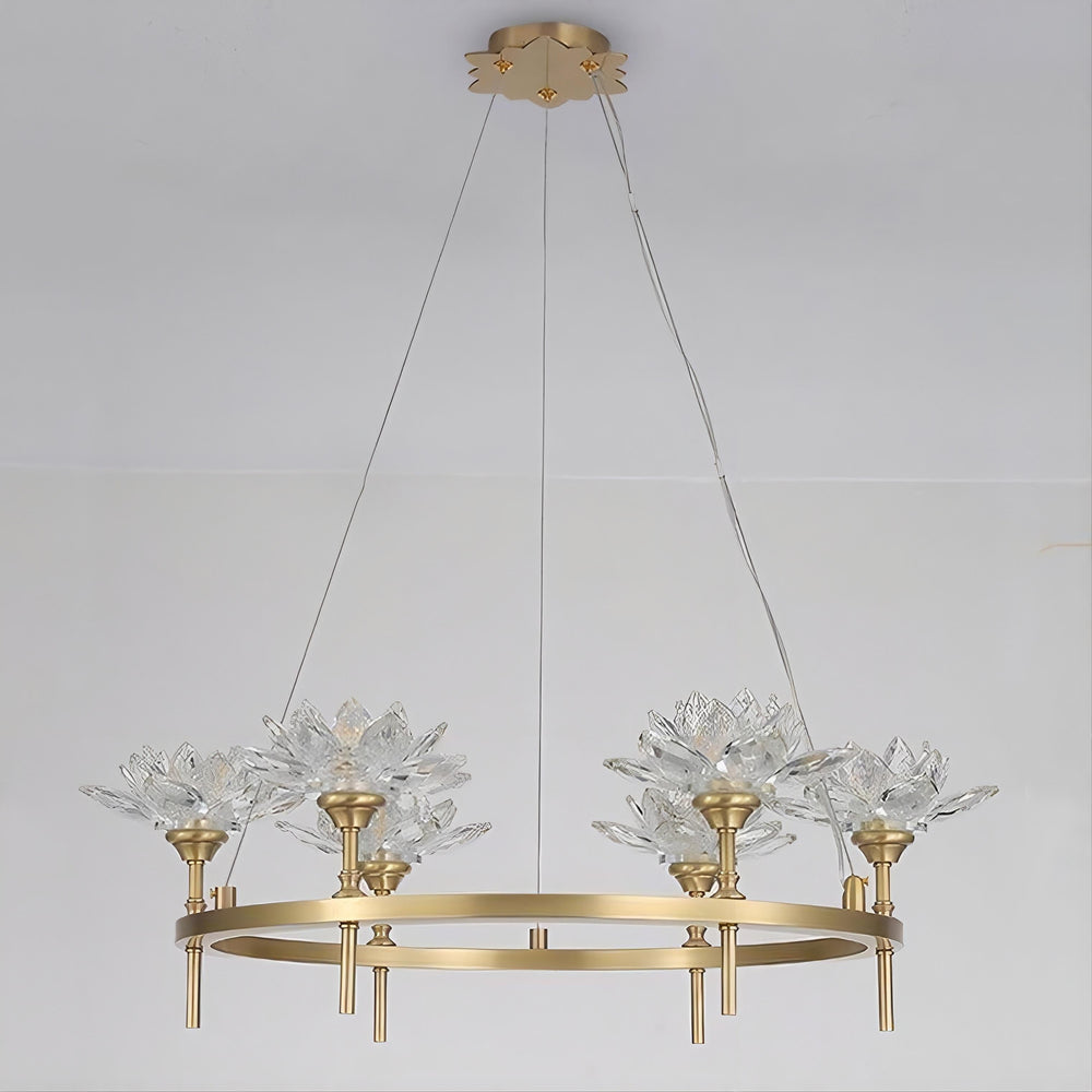 LOTOS Ring Chandelier by Lampadom - close-up