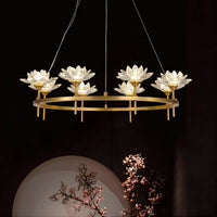 LOTOS Ring Chandelier by Lampadom - scale reference