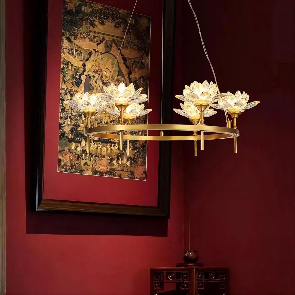 LOTOS Ring Chandelier by Lampadom - ambient shot