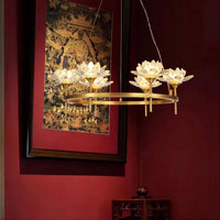 LOTOS Ring Chandelier by Lampadom - ambient shot