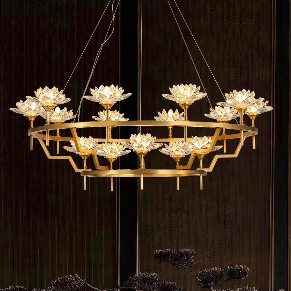 LOTOS Ring Chandelier by Lampadom - detail view