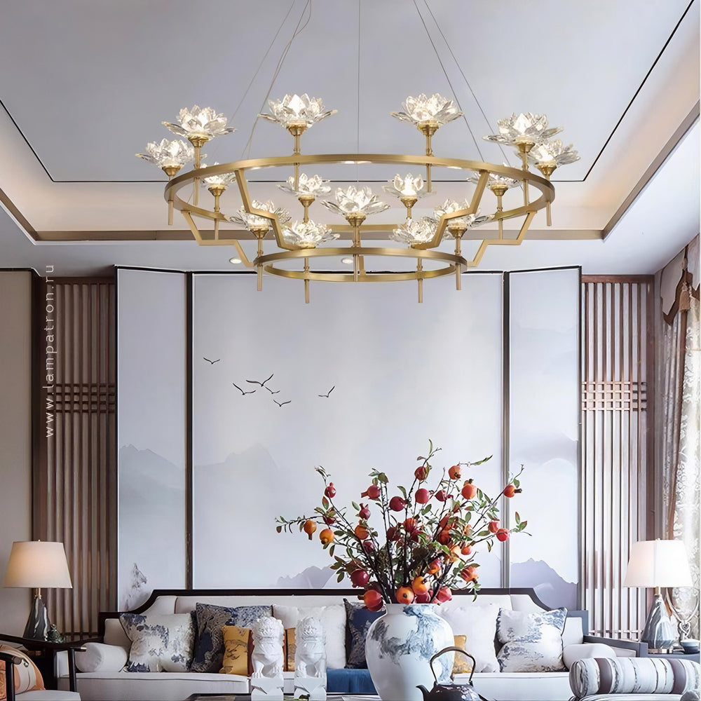 LOTOS Ring Chandelier by Lampadom - top view