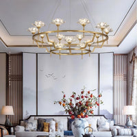 LOTOS Ring Chandelier by Lampadom - top view