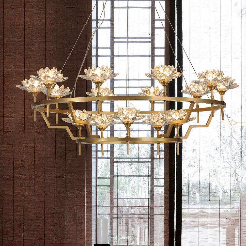LOTOS Ring Chandelier by Lampadom - detail view