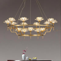 LOTOS Ring Chandelier by Lampadom - close-up