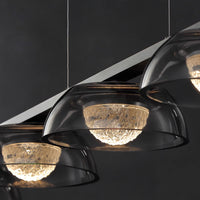 LOUIS Linear Chandelier by Lampadom - close-up