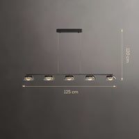 LOUIS Linear Chandelier by Lampadom - angle view
