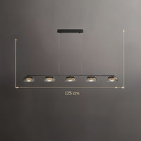 LOUIS Linear Chandelier by Lampadom - angle view