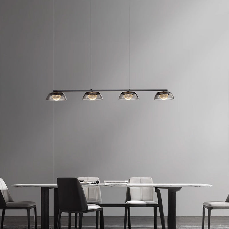 LOUIS Linear Chandelier by Lampadom - side view
