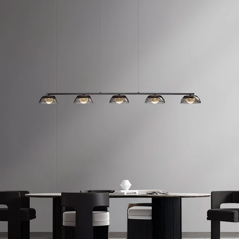 LOUIS Linear Chandelier by Lampadom - close-up