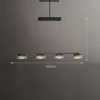 LOUIS Linear Chandelier by Lampadom - side view