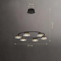 LOUIS Ring Chandelier by Lampadom - close-up