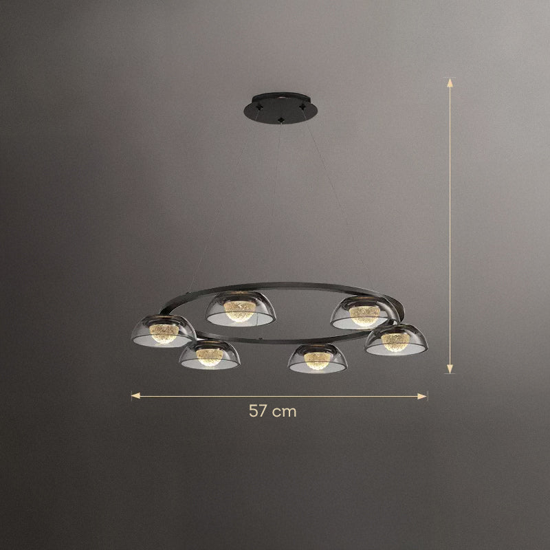 LOUIS Ring Chandelier by Lampadom - side view