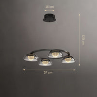 LOUIS Ring Chandelier by Lampadom - side view