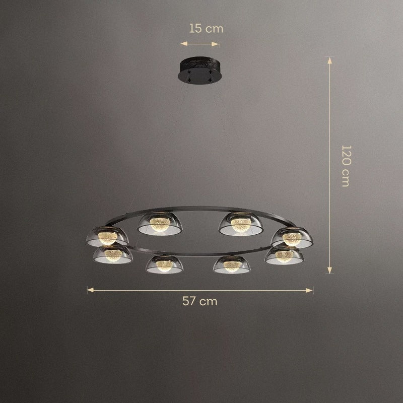 LOUIS Ring Chandelier by Lampadom - detail view