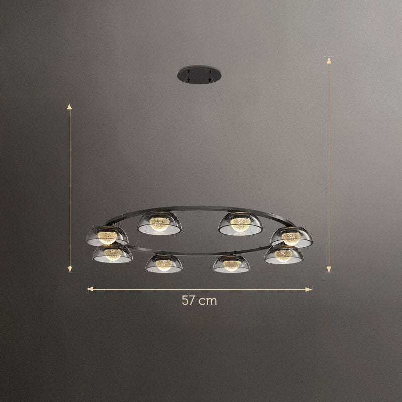 LOUIS Ring Chandelier by Lampadom - angle view
