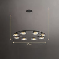 LOUIS Ring Chandelier by Lampadom - angle view