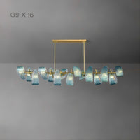LUCIA Linear Chandelier by Lampadom - detail view