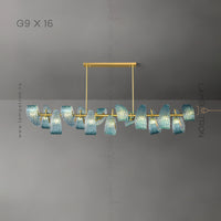 LUCIA Linear Chandelier by Lampadom - top view