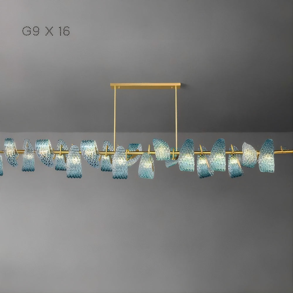 LUCIA Linear Chandelier by Lampadom - scale reference