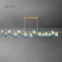 LUCIA Linear Chandelier by Lampadom - scale reference