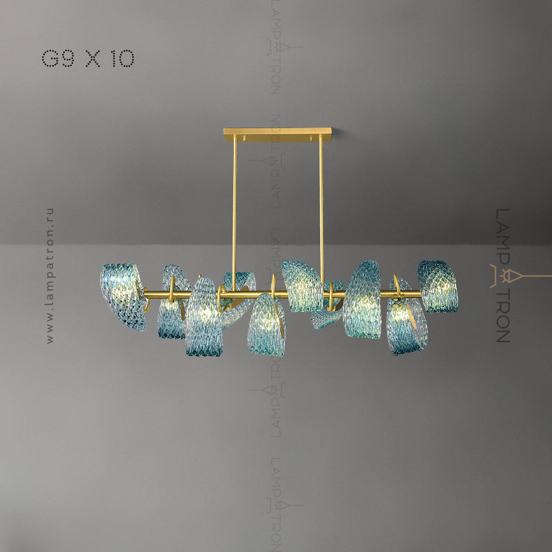 LUCIA Linear Chandelier by Lampadom - ambient shot