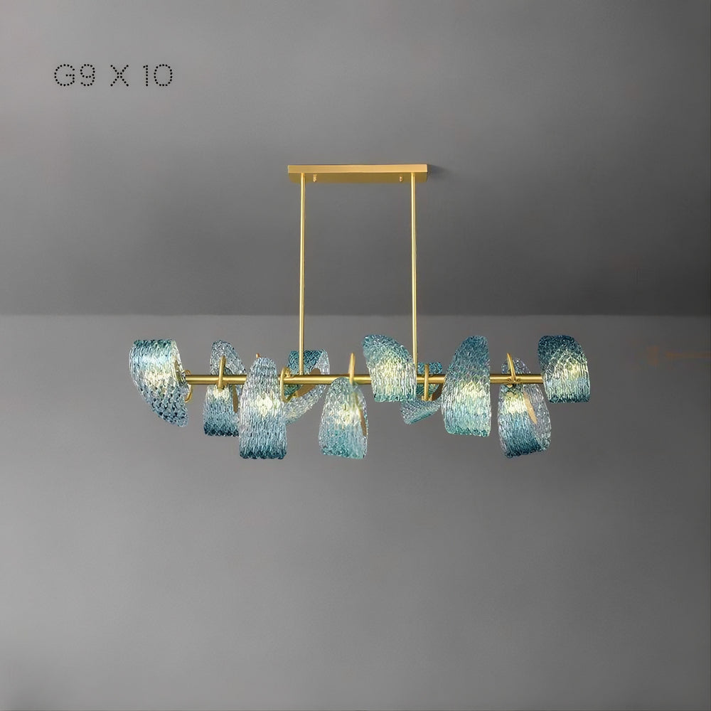 LUCIA Linear Chandelier by Lampadom - close-up