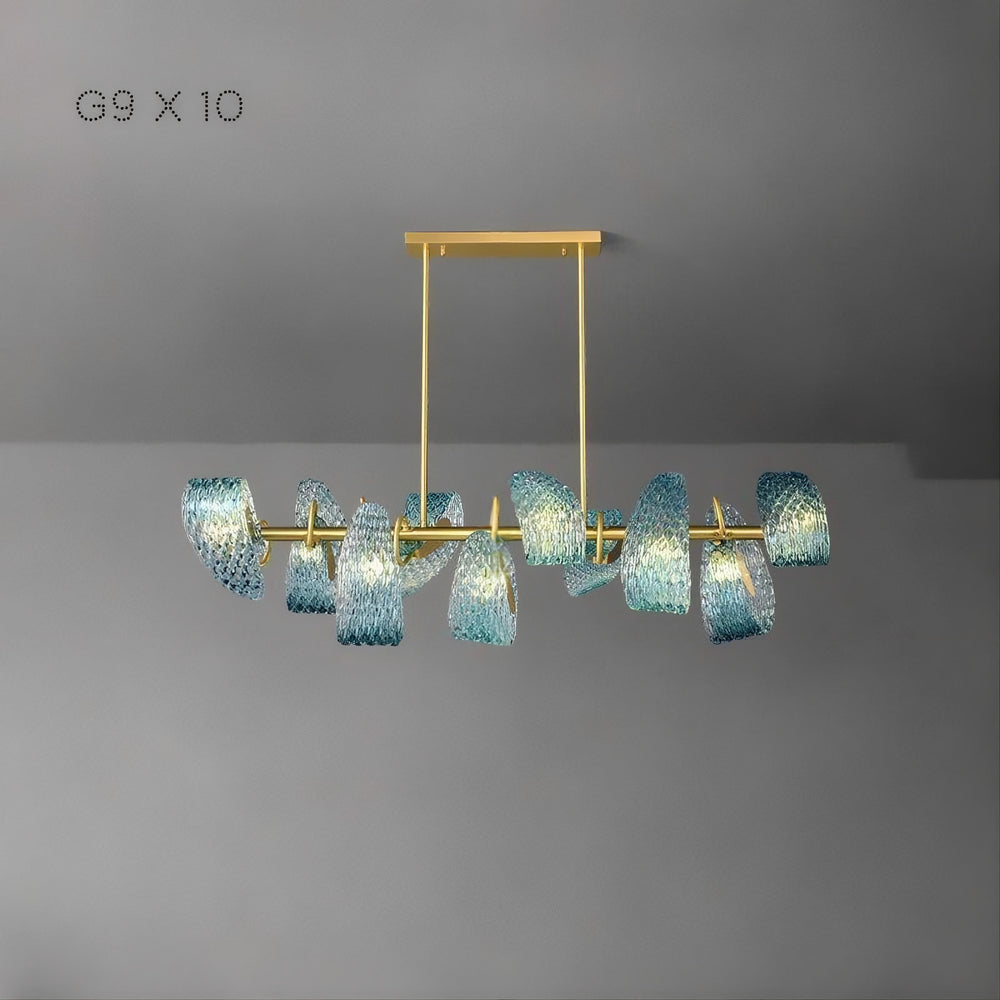 LUCIA Linear Chandelier by Lampadom - detail view