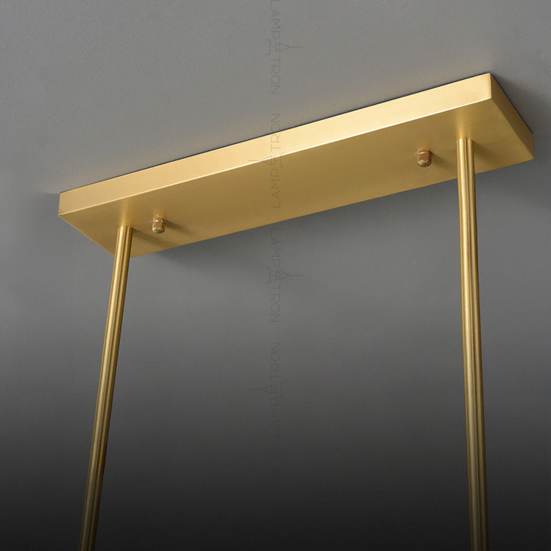 LUCIA Linear Chandelier by Lampadom - top view