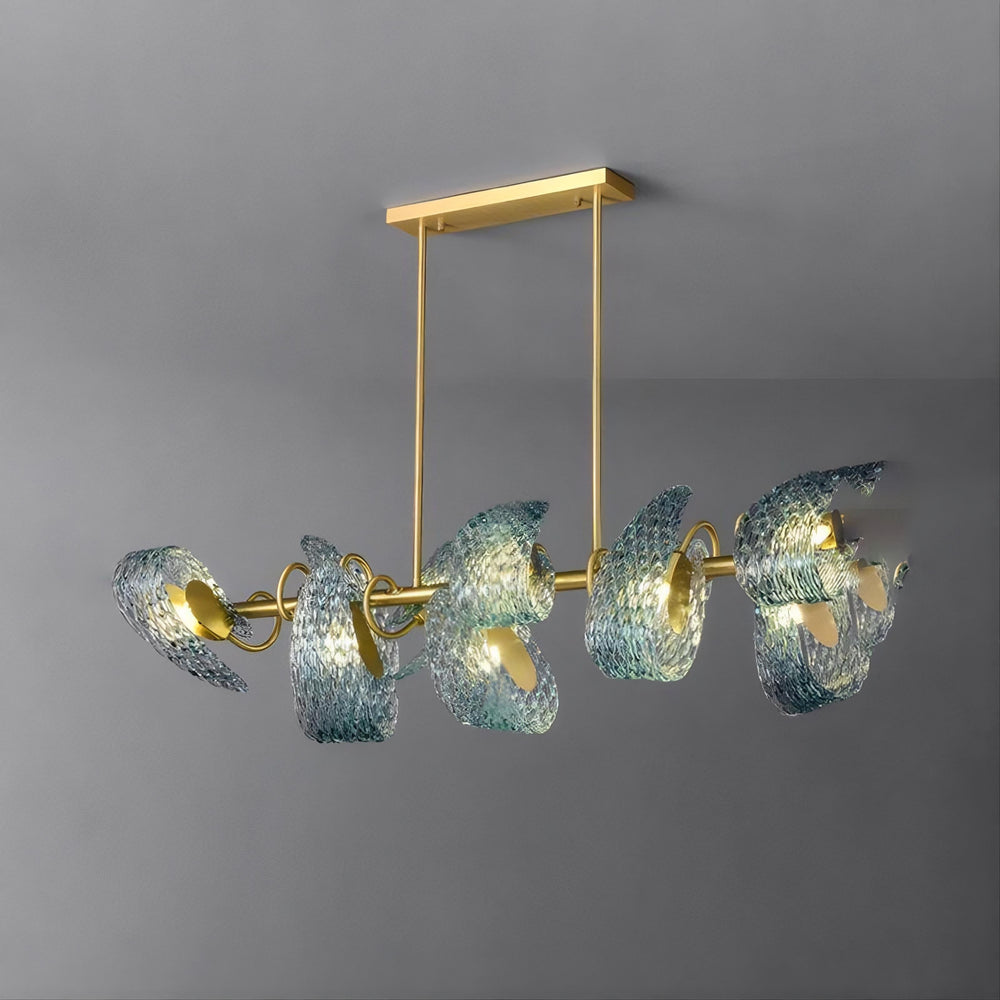 LUCIA Linear Chandelier by Lampadom - close-up