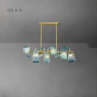 LUCIA Linear Chandelier by Lampadom - side view